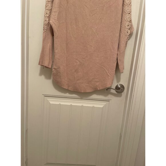 Sirenlily Maternity Lace Embellished‎ Long Sleeve Top Women Sz M , Viscose Blend - Picture 8 of 12